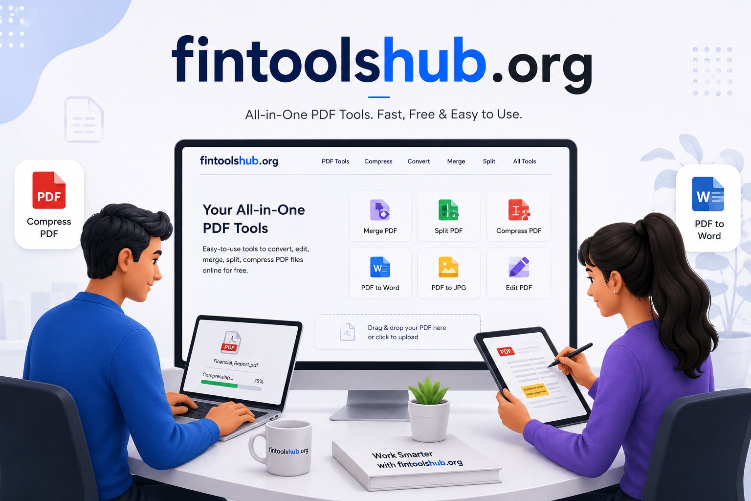 Free Online Image Tools on FinToolsHub — Compress, Resize, Crop, Convert